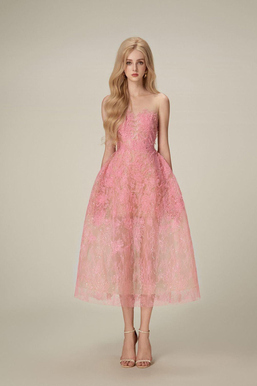 Bead Lace Midi Dress 7