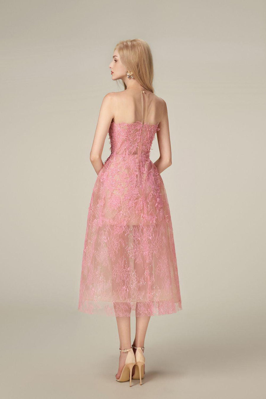 Bead Lace Midi Dress 8