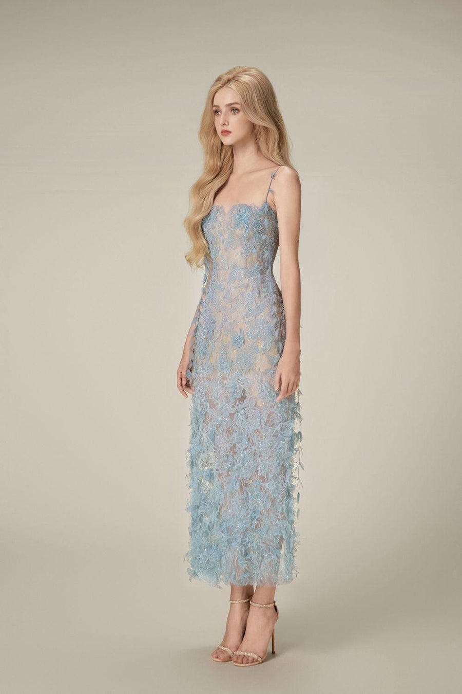 Bead Lace Pencil Dress 15