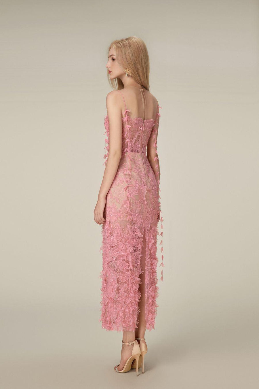 Bead Lace Pencil Dress 10