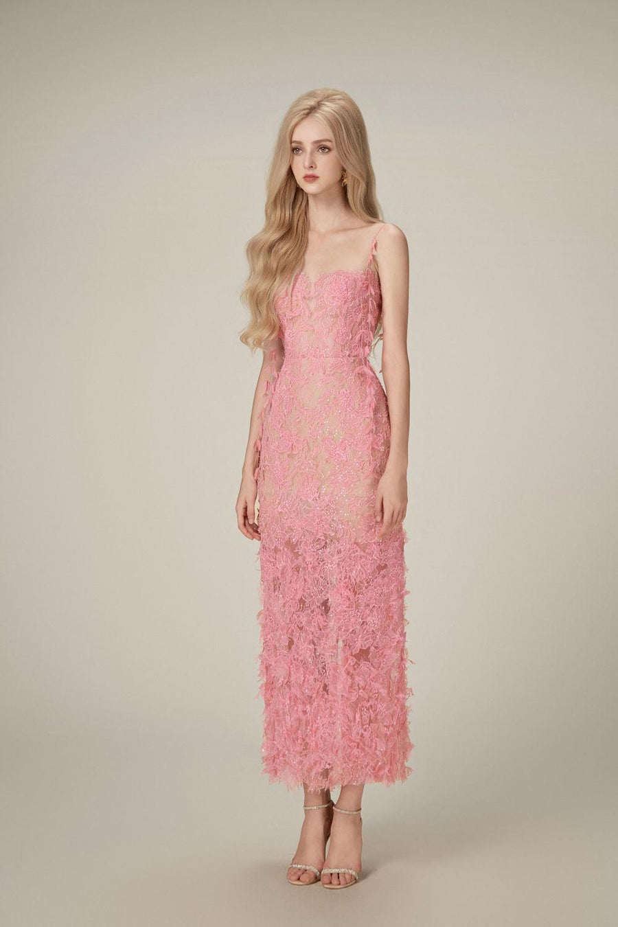 Bead Lace Pencil Dress 9