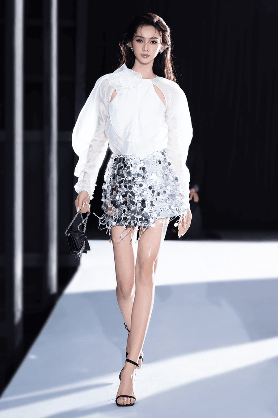 Bertam Wrap Back Zipper Sequin Mini Skirt Skirt Darling Diva