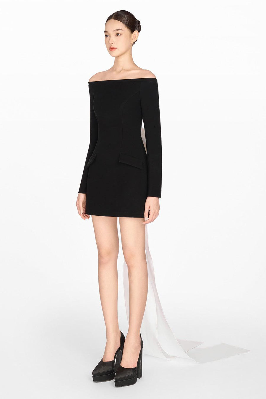 Black Bow Mini Dress 11