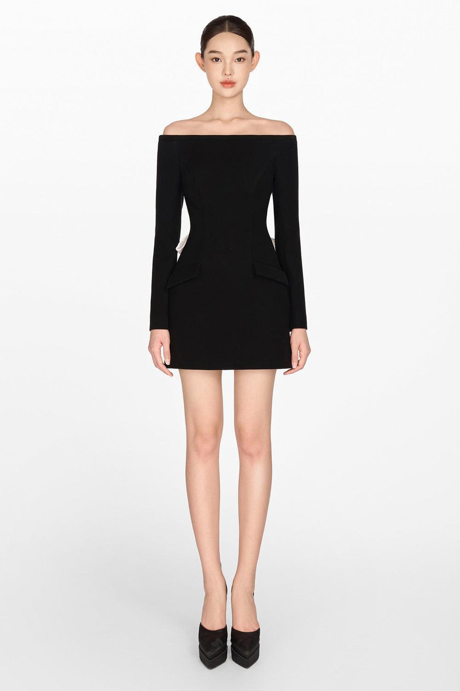 Black Bow Mini Dress 12