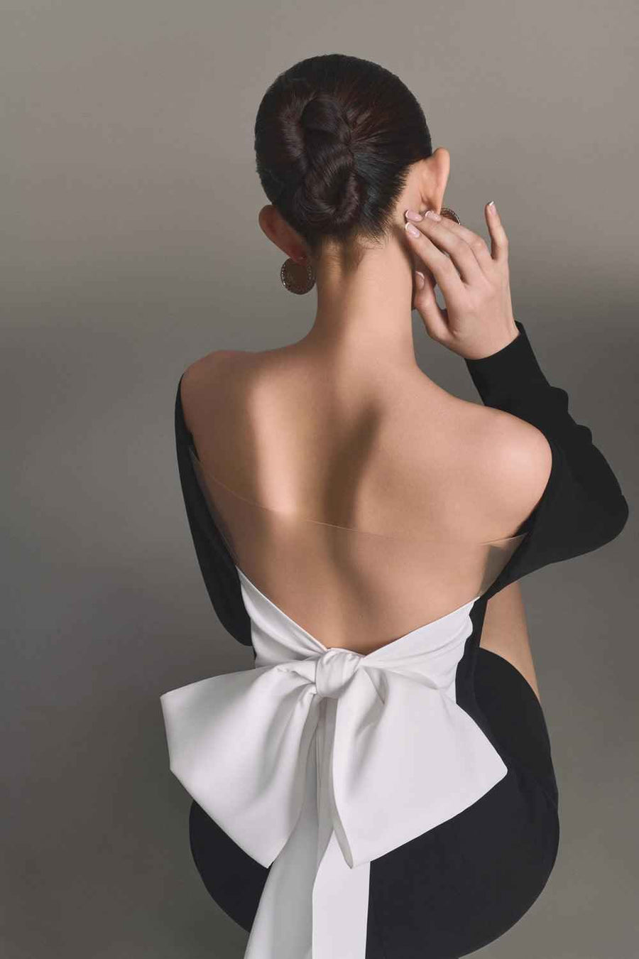 Black Bow Mini Dress