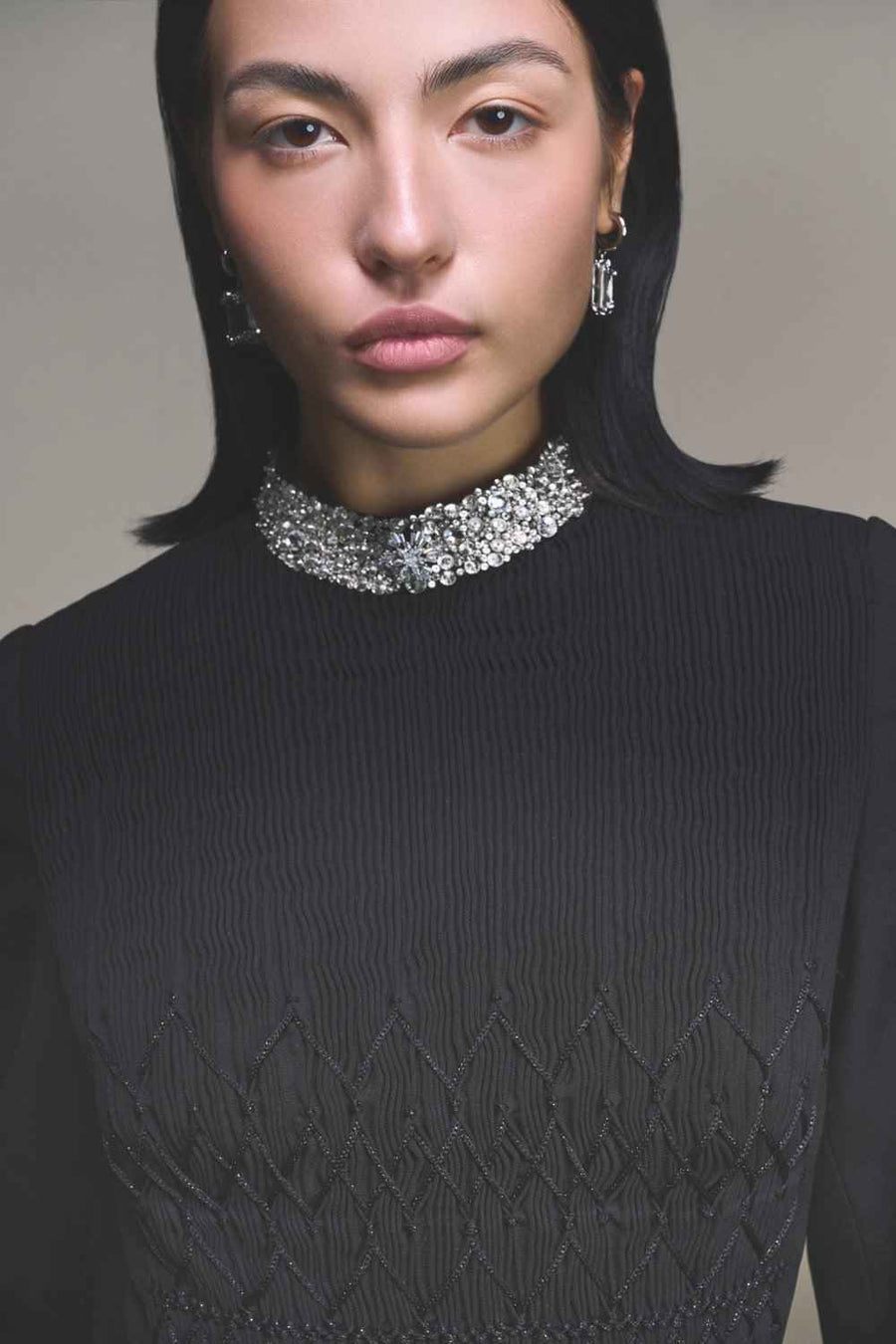 Black Smocked Dress