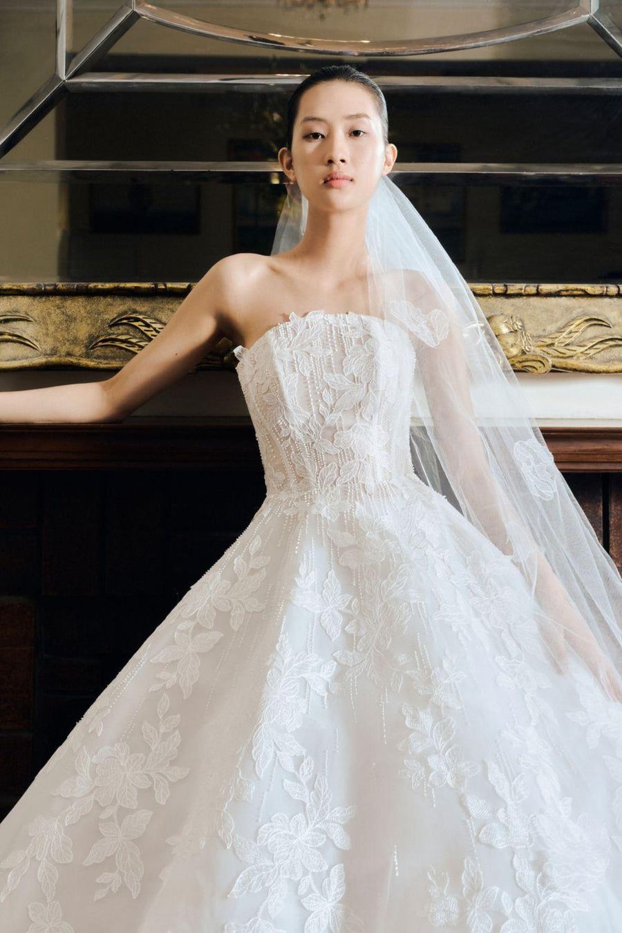 Breeze Ball Gown Sleeveless Lace Floor Length Dress 2