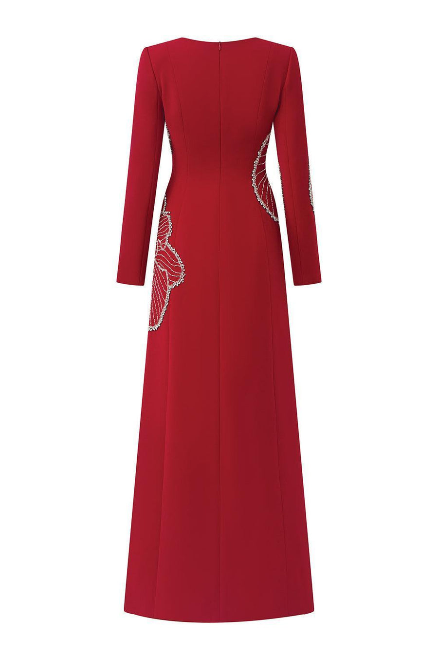 Brillia Sheath Stone Velvet Satin Maxi Dress 3