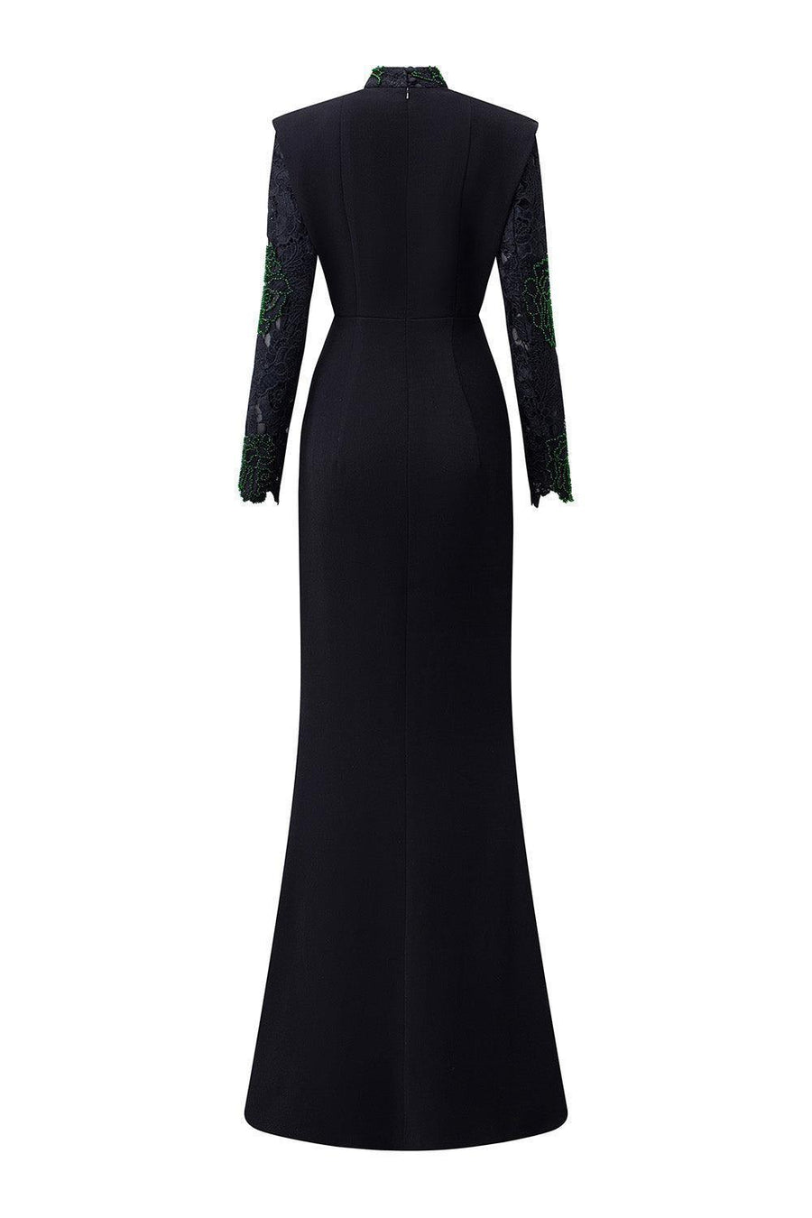 Cameron Mermaid High Neck Crepe Floor Length Dress Gown Dress I.H.F Atelier