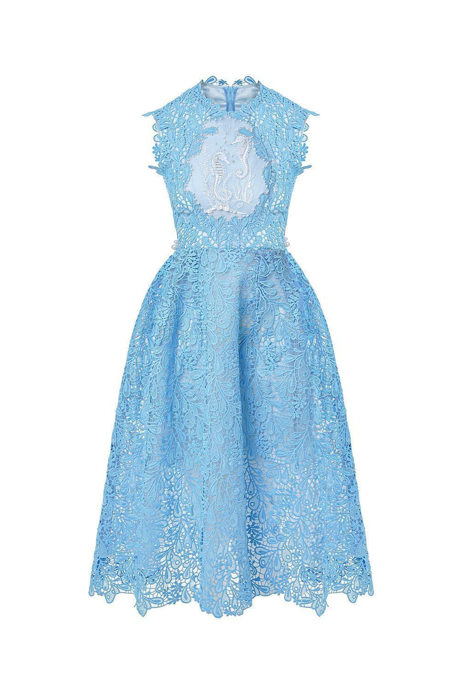 Cara A-line Sleeveless Lace Midi Dress Midi Dress Rosee de Matin