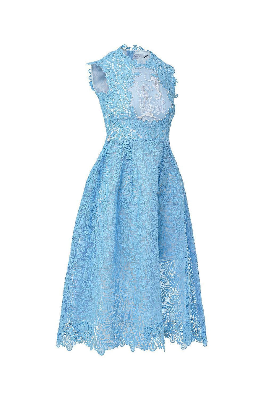 Cara A-line Sleeveless Lace Midi Dress Midi Dress Rosee de Matin
