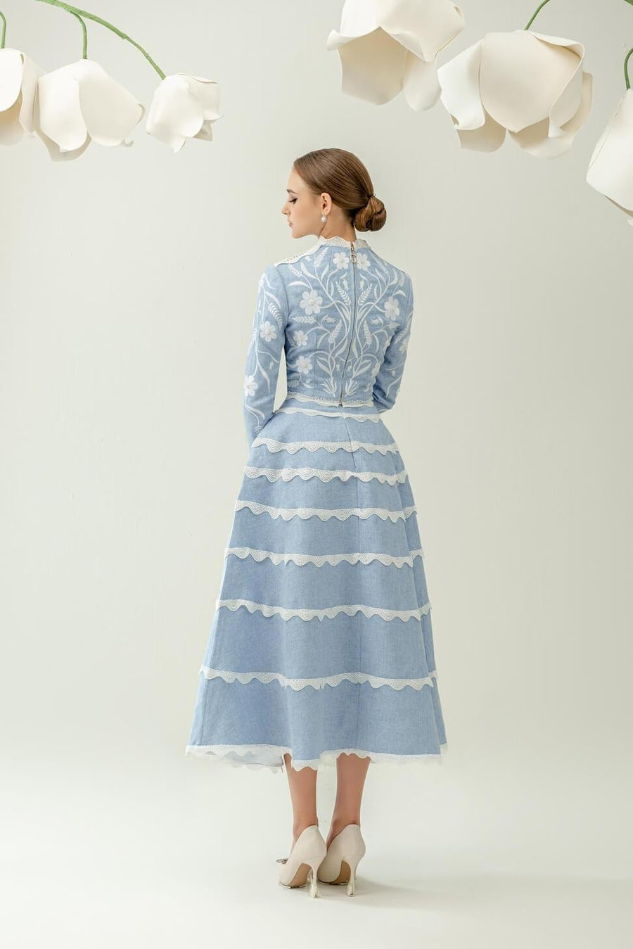 Carey Embroidery Top Long Sleeved Top Rosee de Matin