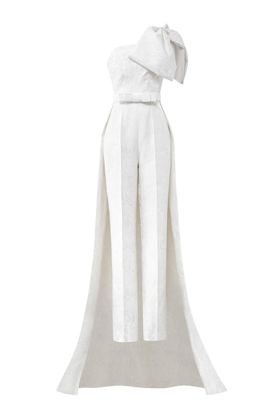 Celeste Straight One Shoulder Jacquard Floor Length Jumpsuit Jumpsuit I.H.F Atelier