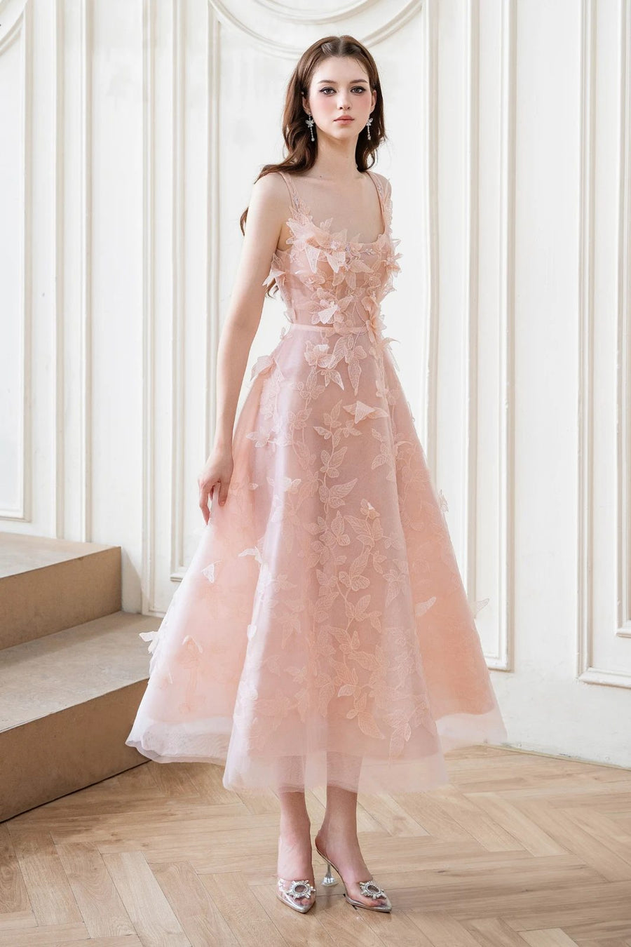Cira Applique Midi Dress 3