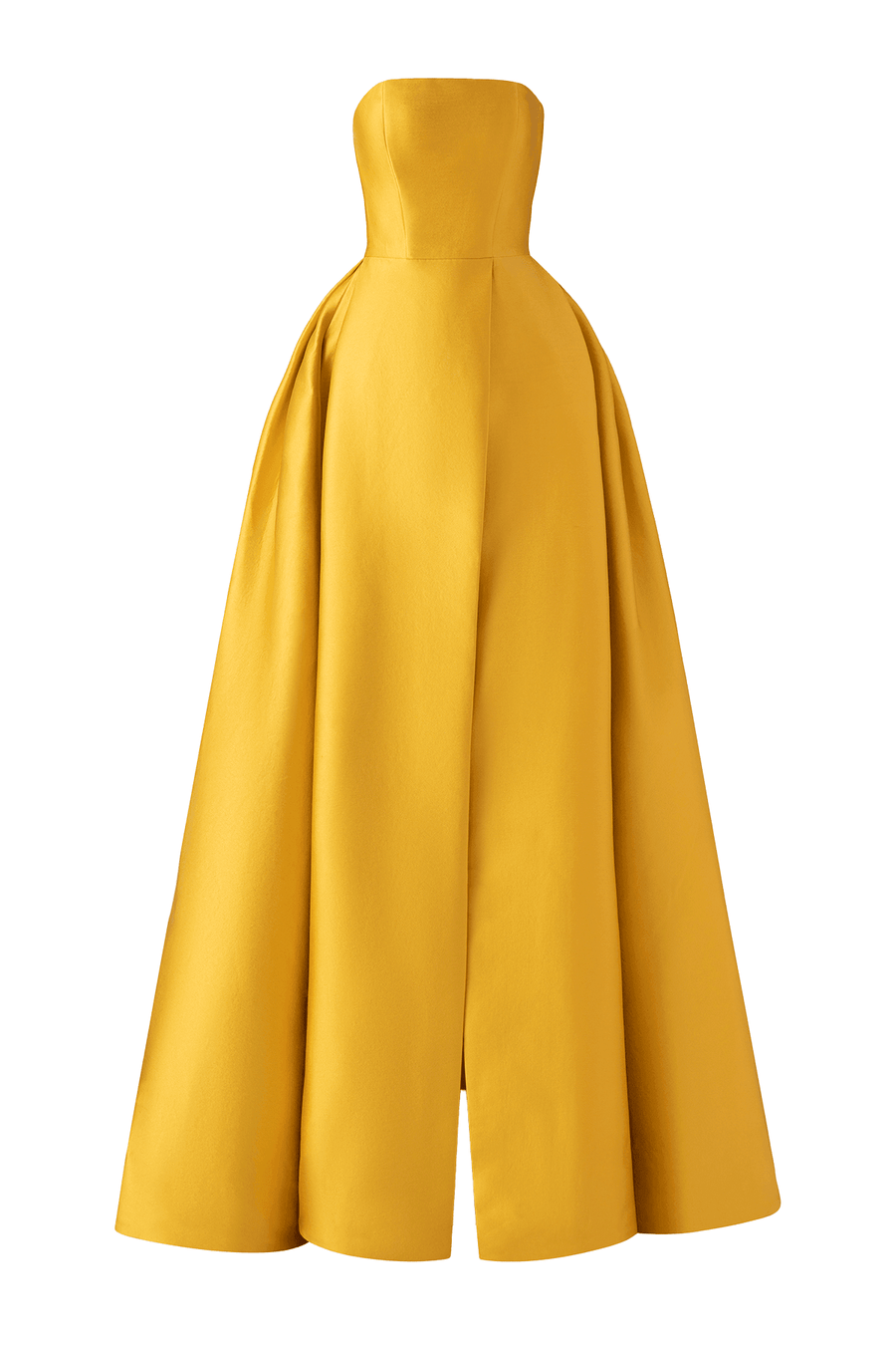 Clara Ball Gown Straight Across Neck Taffeta Maxi Dress 12