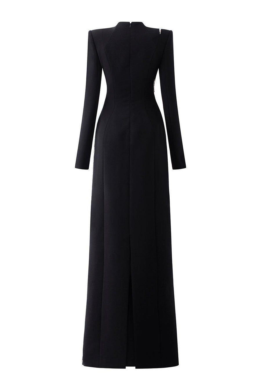 Convoy A-line Stone Velvet Floor Length Dress 4