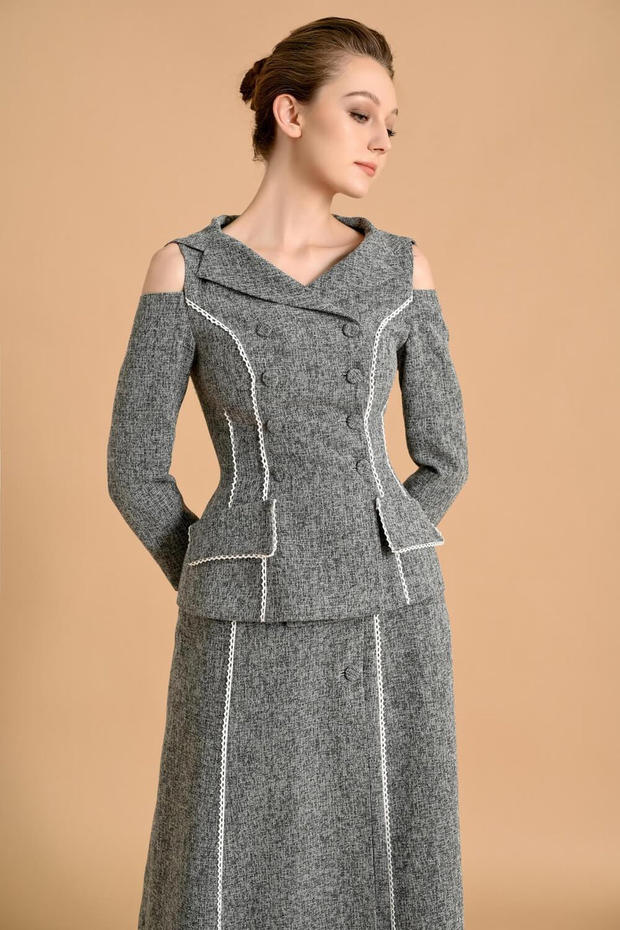 Crawley Open-Shoulder Blazer Blazer Maison des Copains
