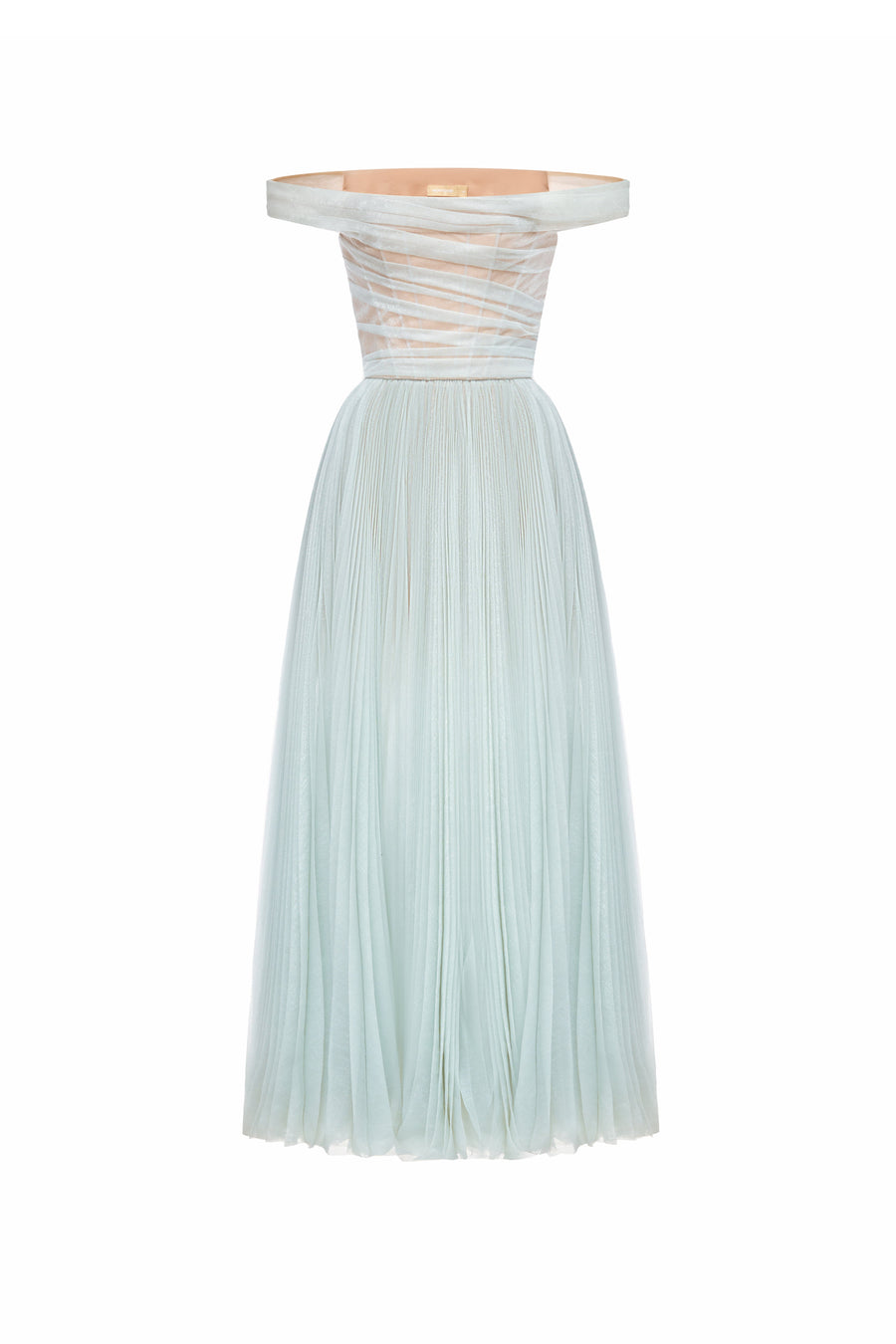 Evangeline Off-Shoulder Draped Midi Dress 7