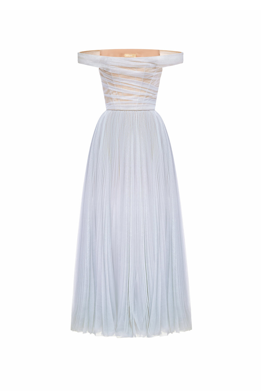 Evangeline Off-Shoulder Draped Midi Dress 11