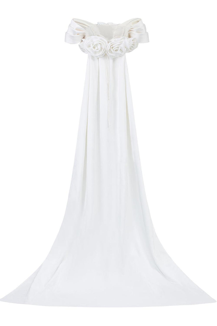 Deandre Mermaid Off-Shoulder Silk Lace Floor Length Dress Gown Dress I.H.F Atelier