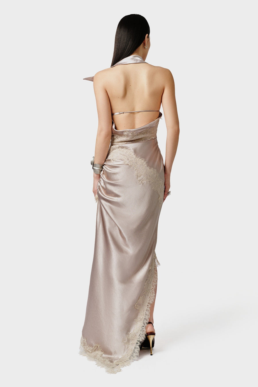 Noelle Draped Maxi Dress 4