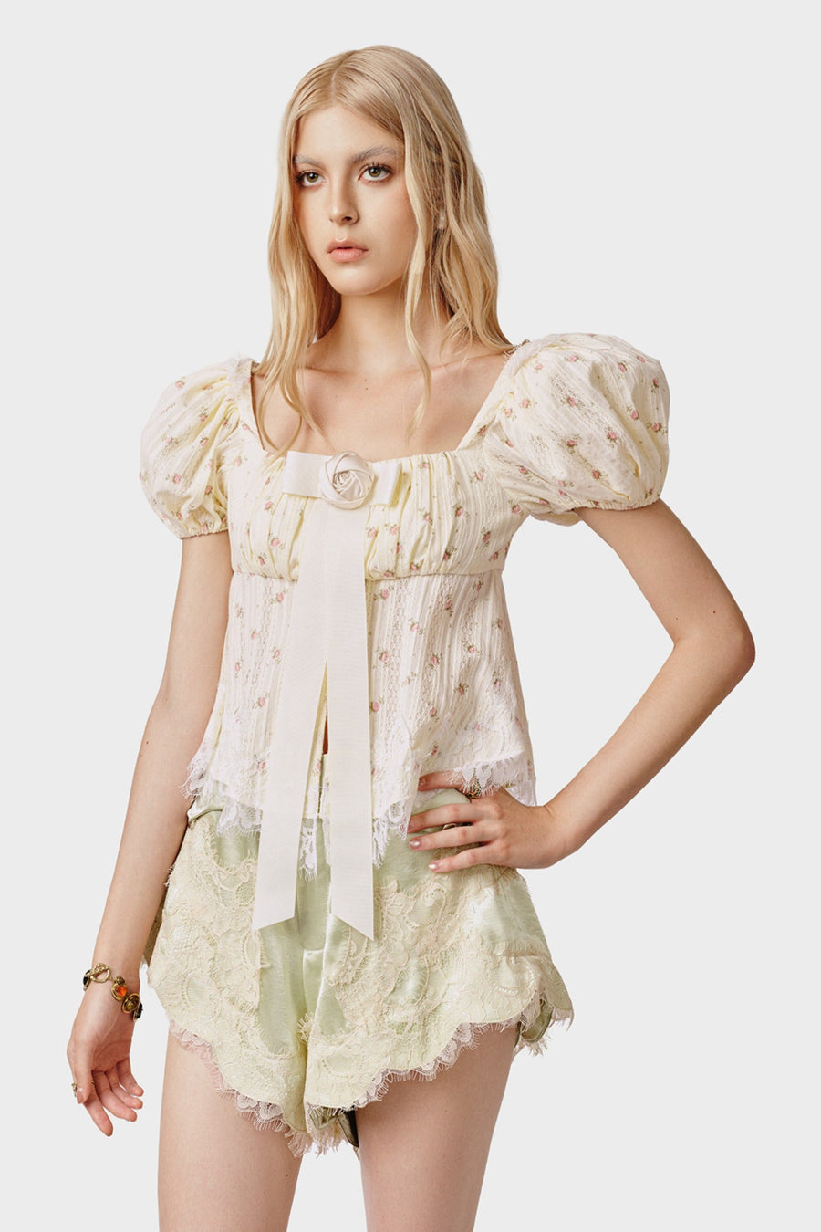 Solange Applique Shorts 6