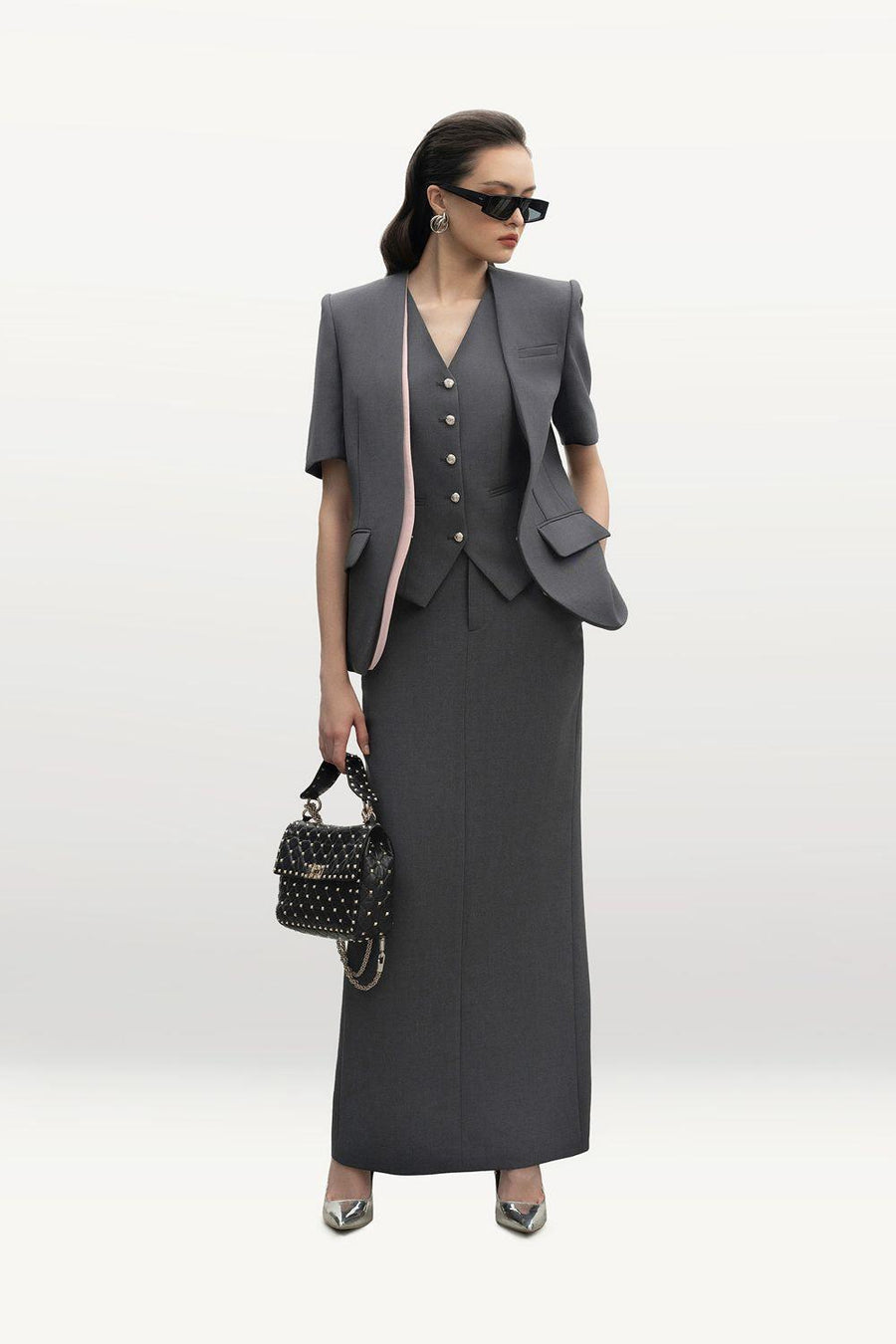 Donna Hourglass V-Neck Corduroy Vest 27