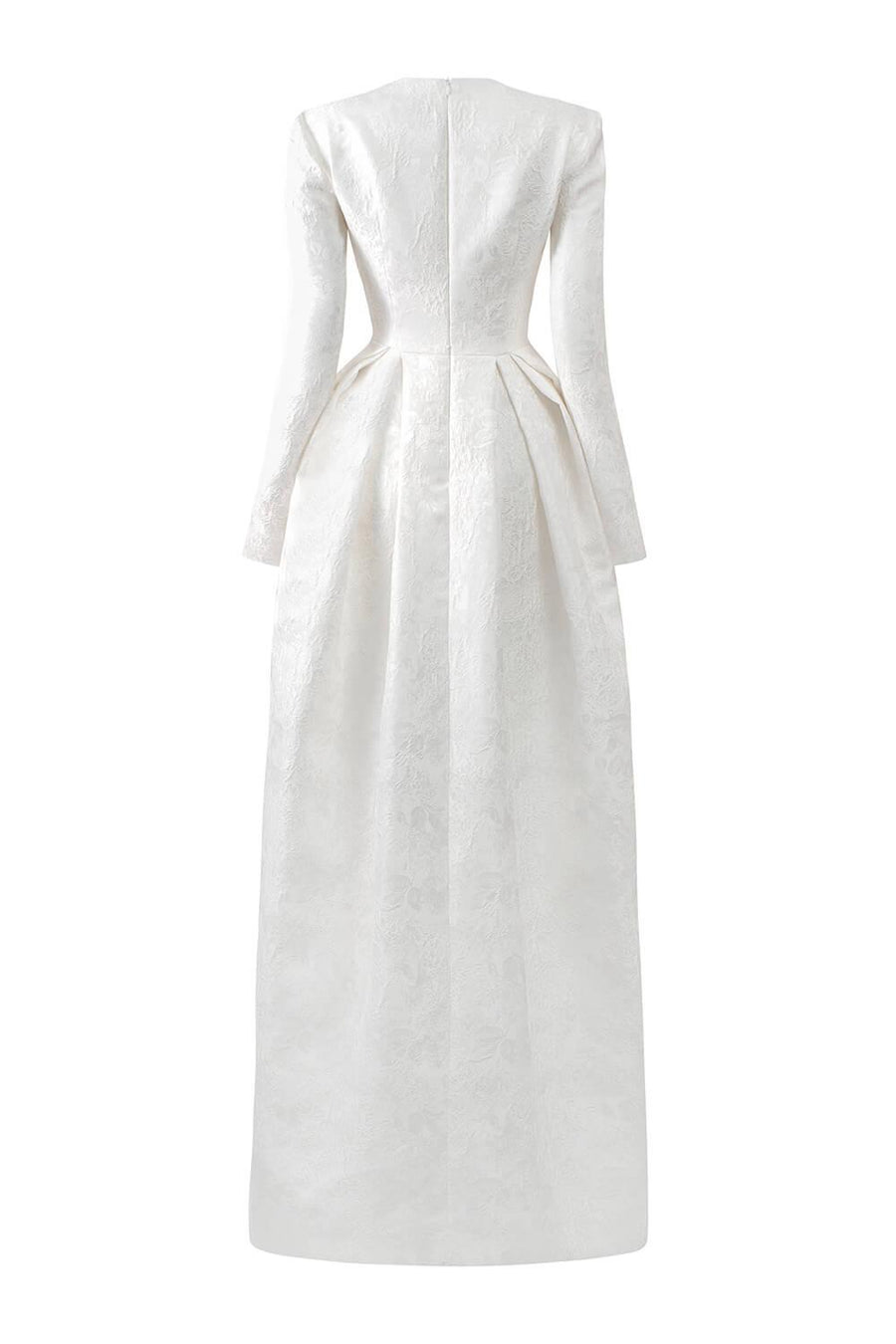 Echoes Ball Gown Long Sleeved Jacquard Floor Length Dress Gown Dress I.H.F Atelier