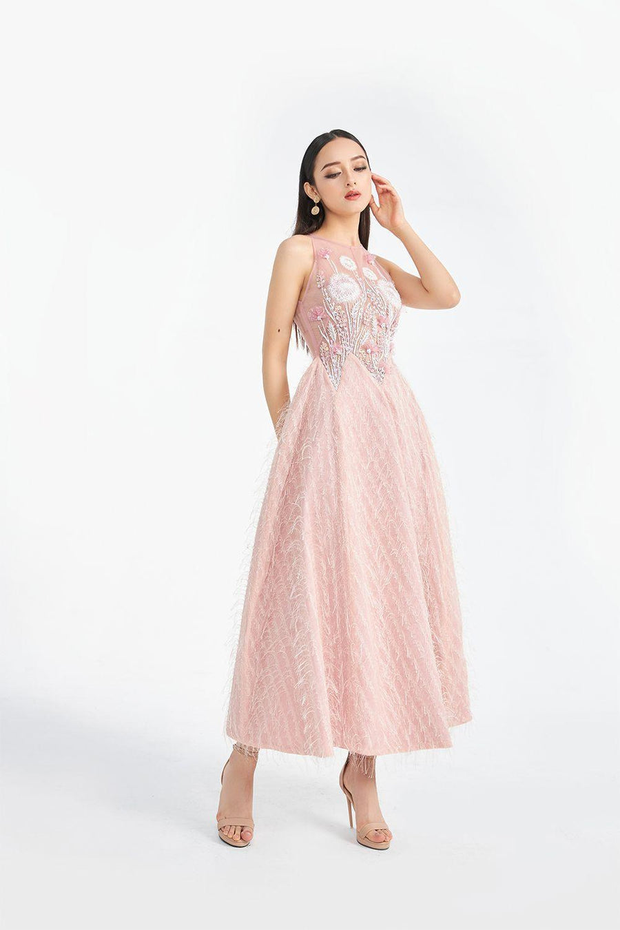 Edna Fit and Flare Sleeveless Woven Midi Dress 5