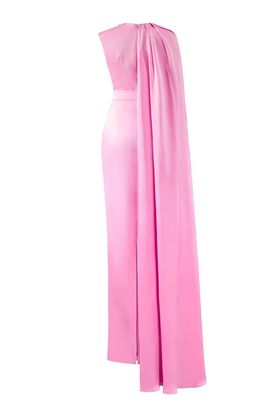 Efflores Pegged Round Neck Silk Floor Length Dress Gown Dress I.H.F Atelier