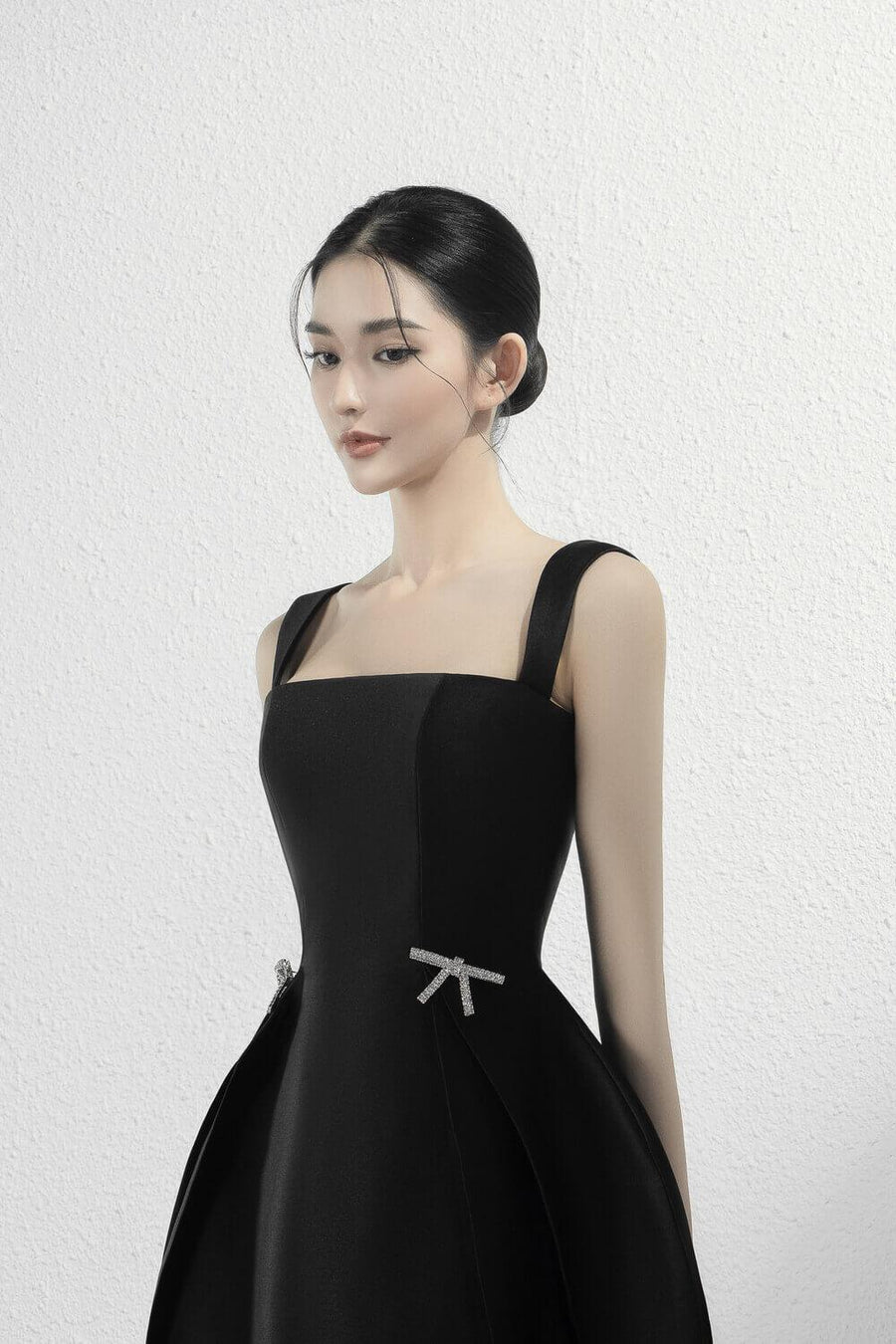 Elodie A-line Sleeveless Taffeta Midi Dress 8