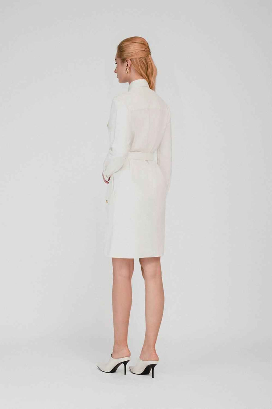 Elyse Shirt Flap Pocket Khaki Mini Dress