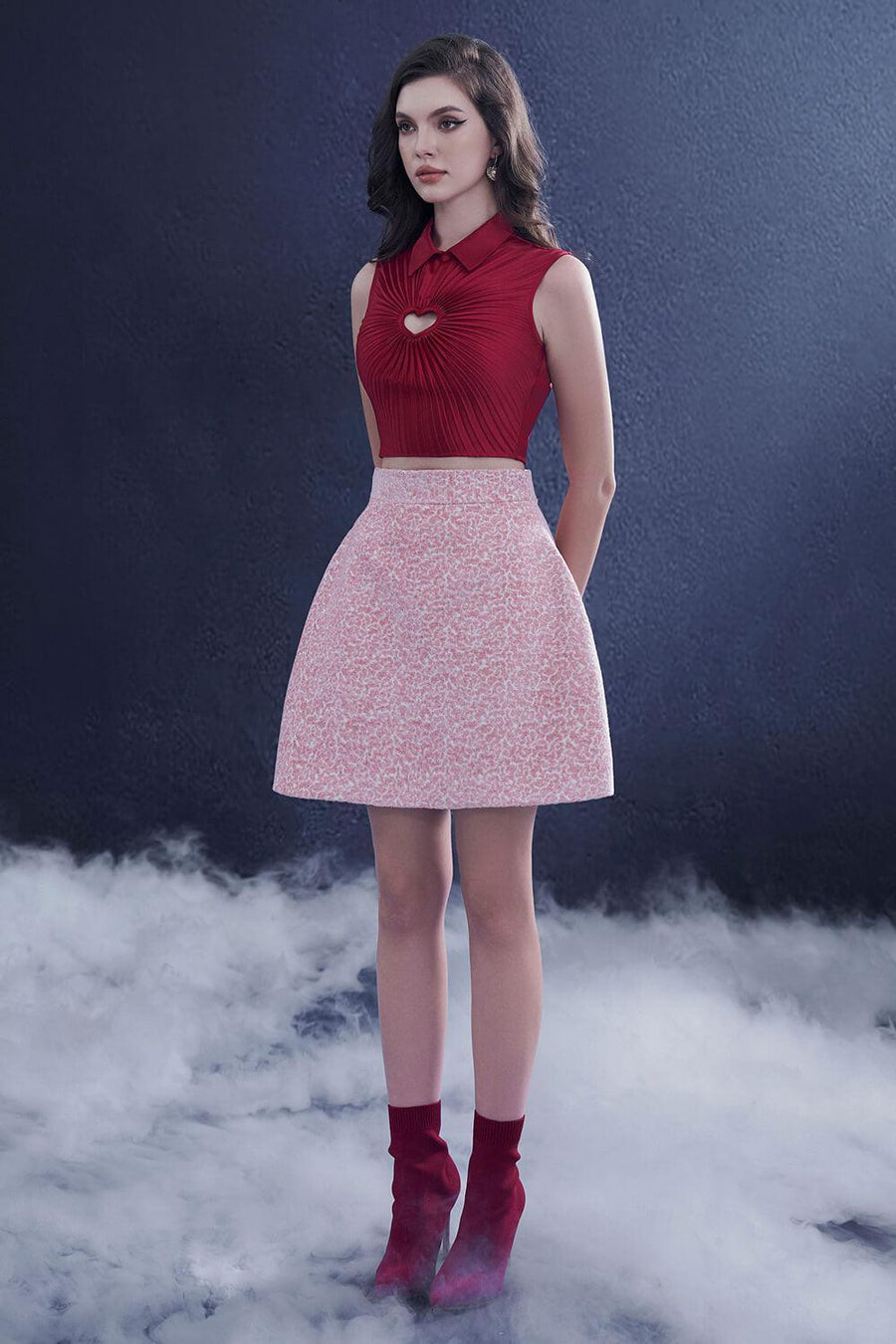 Enigma A-line Pleated Felt Mini Set 7