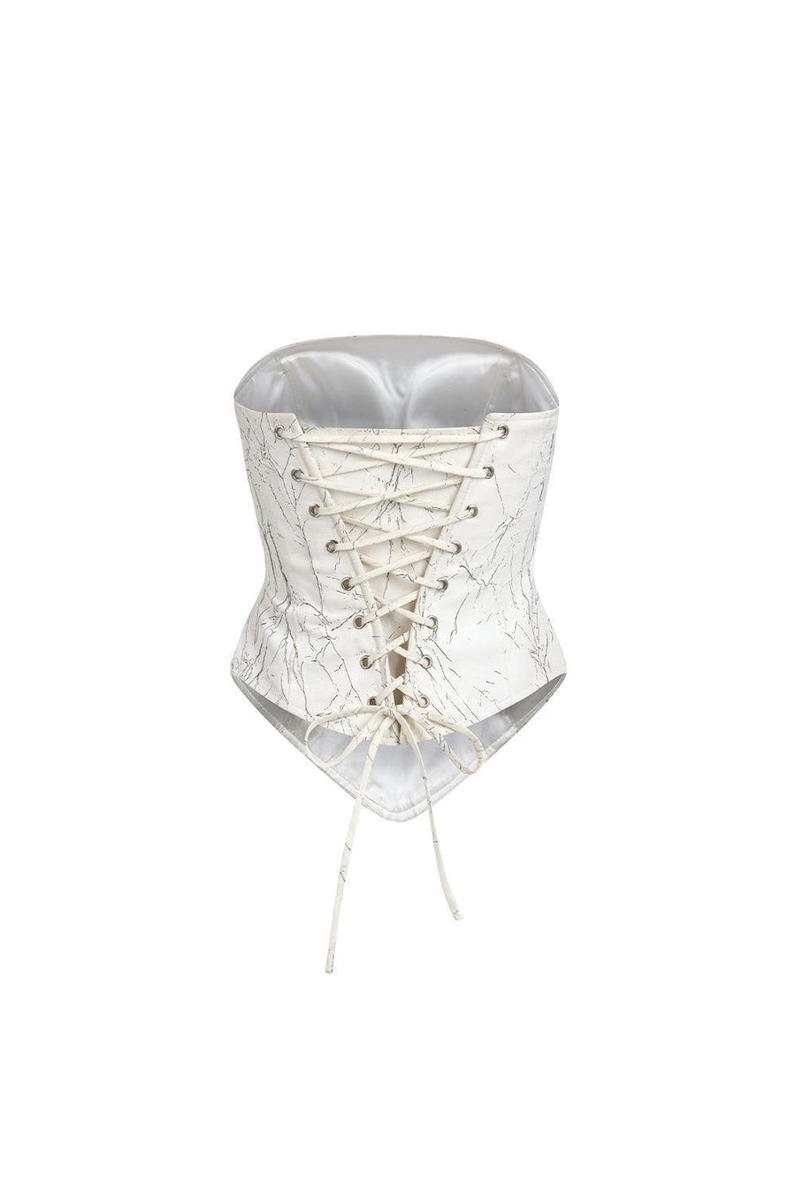 Epiphani Bodycon Straight Across Neck Cotton Polyester Corset 3