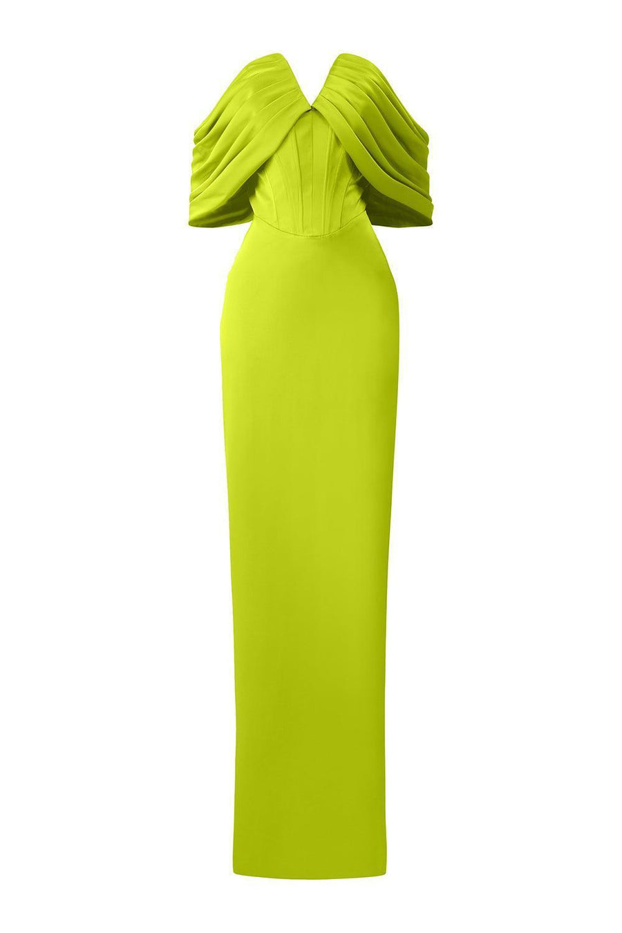 Equinox Sheath Off-Shoulder Silk Floor Length Dress Gown Dress I.H.F Atelier