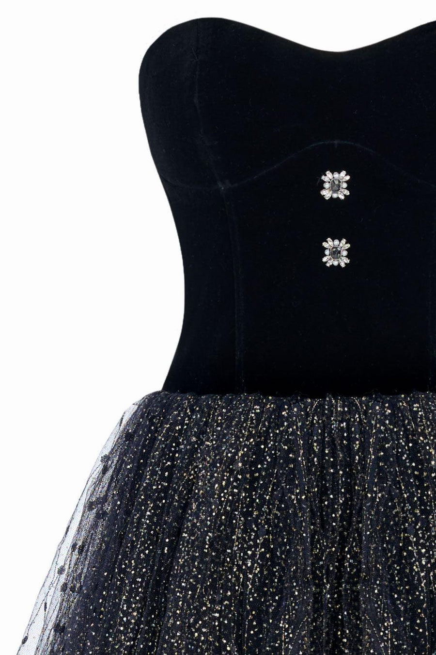 Esther Layered Sweetheart Neck Tulle Ankle Length Dress 3