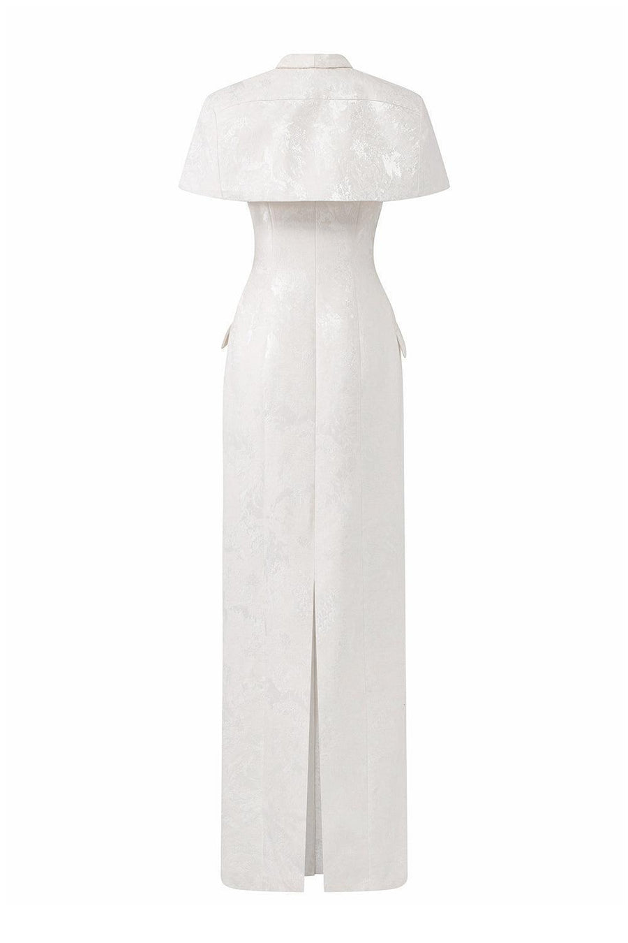 Euphoria Sheath Double Breasted Brocade Ankle Length Dress Gown Dress I.H.F Atelier