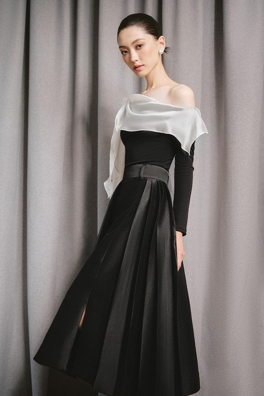 Flow Bodycon Long Sleeved Cotton Spandex Top Long Sleeved Top Larmes