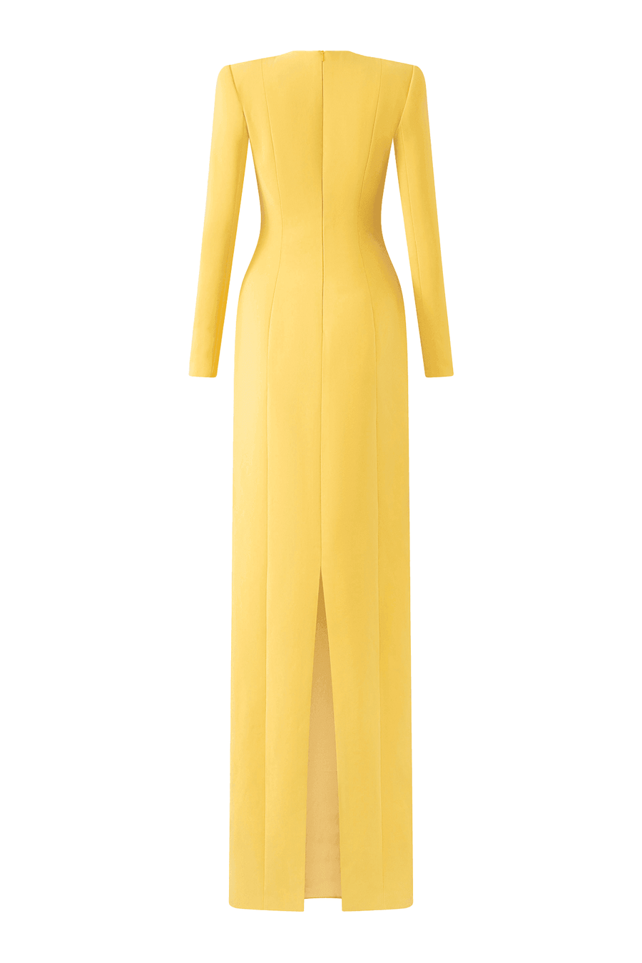 Gabrielle Sheath Cape Sleeved Satin Maxi Set 4