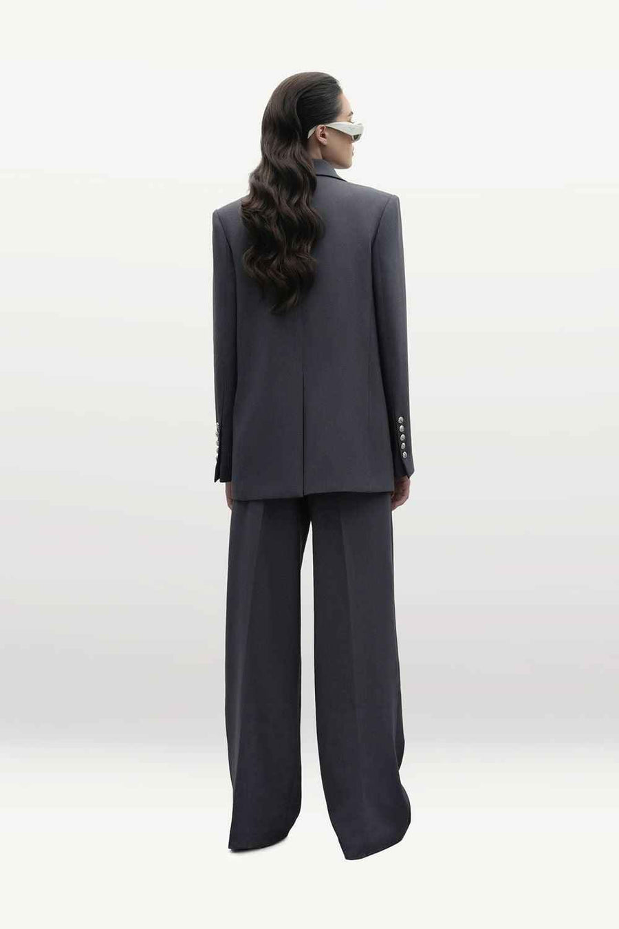 Genevieve Straight Long Sleeved Polyester Blazer