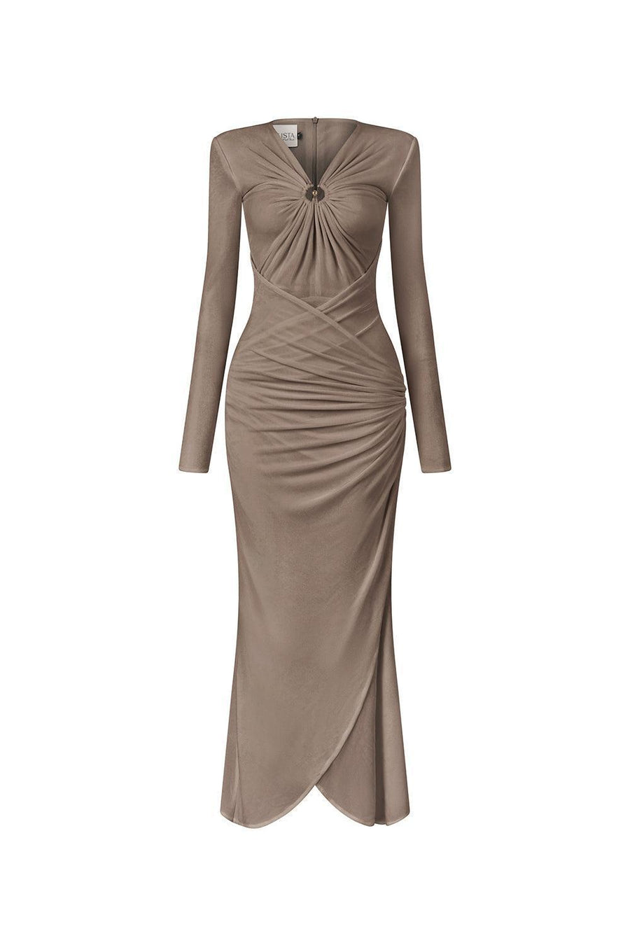 Glory Bodycon Gathered Spandex Ankle Length Dress Maxi Dress Calista de Minh Thanh