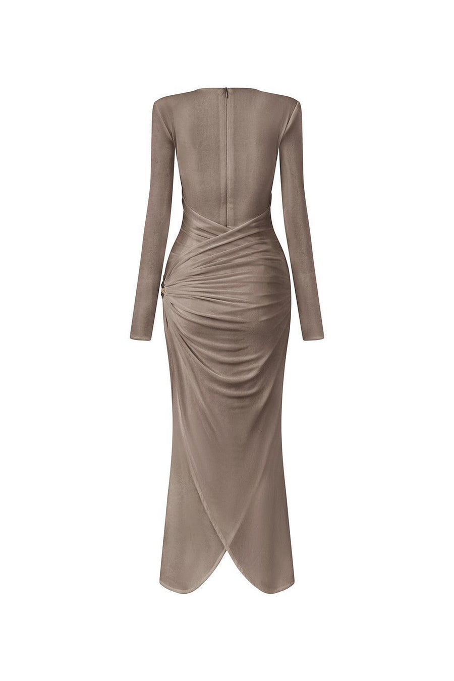 Glory Bodycon Gathered Spandex Ankle Length Dress Maxi Dress Calista de Minh Thanh
