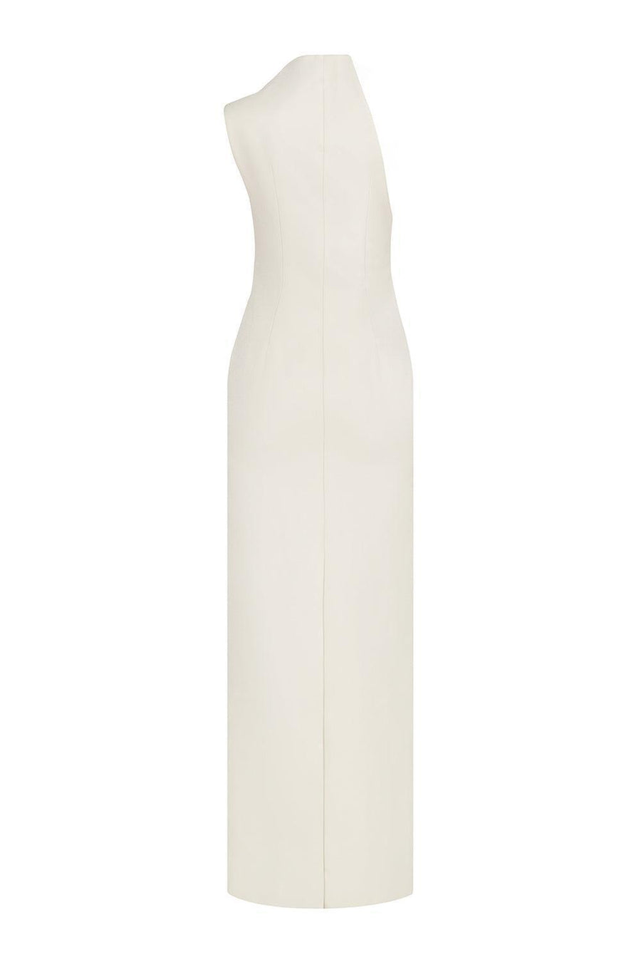 Goldie Sheath One Shoulder Satin Crepe Floor Length Dress Maxi Dress Lecia RTW