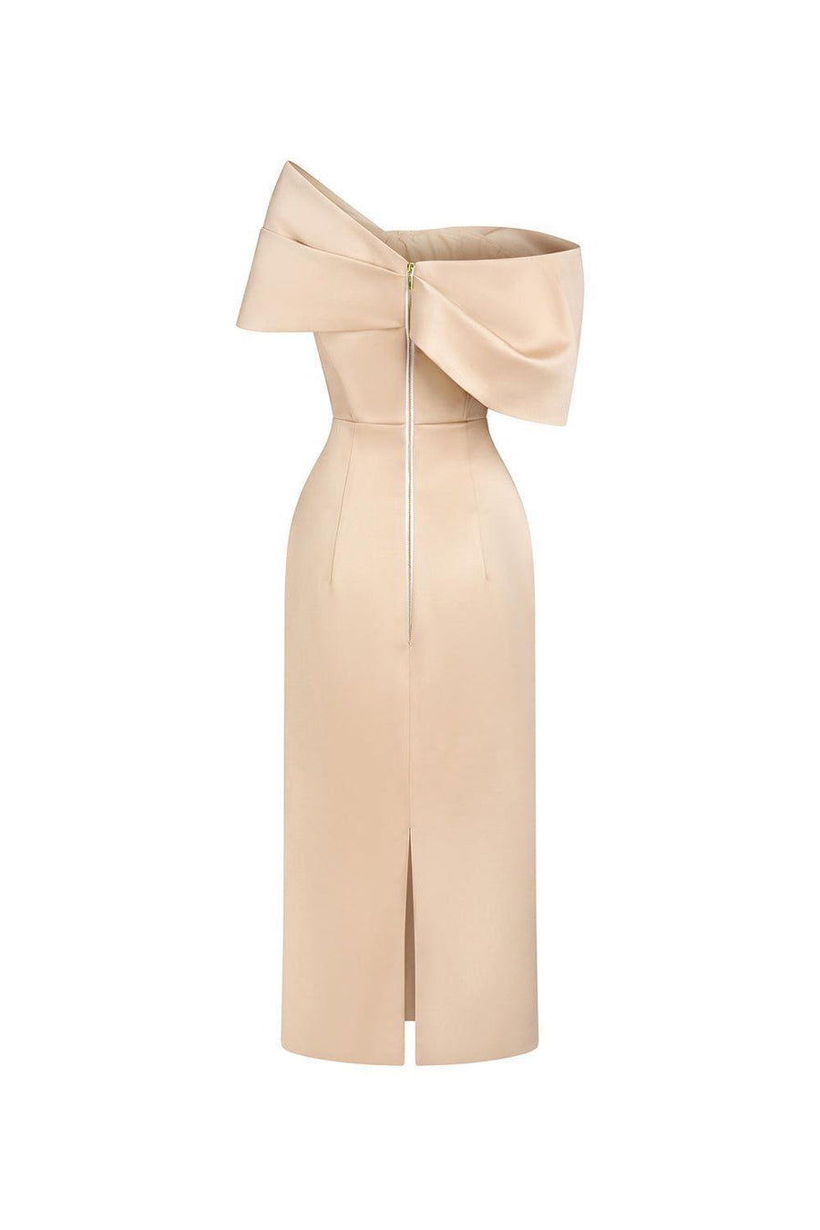 Grace Sheath Off-Shoulder Taffeta Midi Dress Midi Dress Calista de Minh Thanh