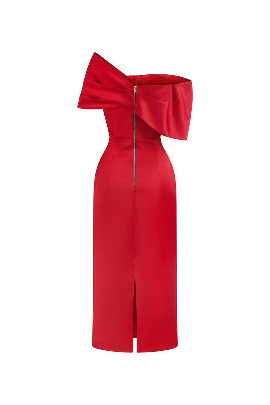 Grace Sheath Off-Shoulder Taffeta Midi Dress Midi Dress Calista de Minh Thanh