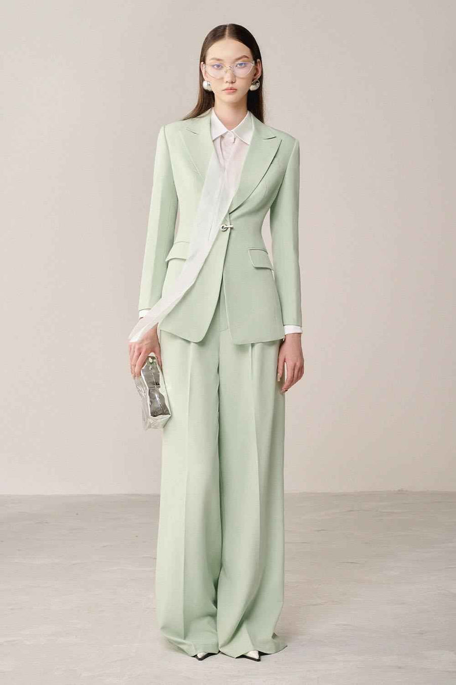 Graven Straight Wide Sleeved Linen Cotton Floor Length Pants