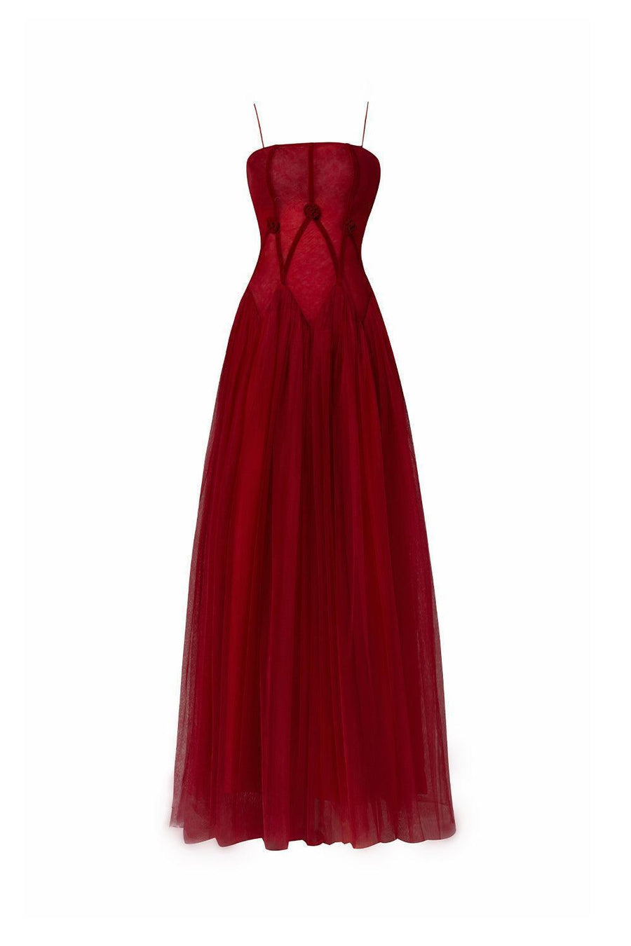 Grayson Gathered Collared Neck Twill Floor Length Set 8