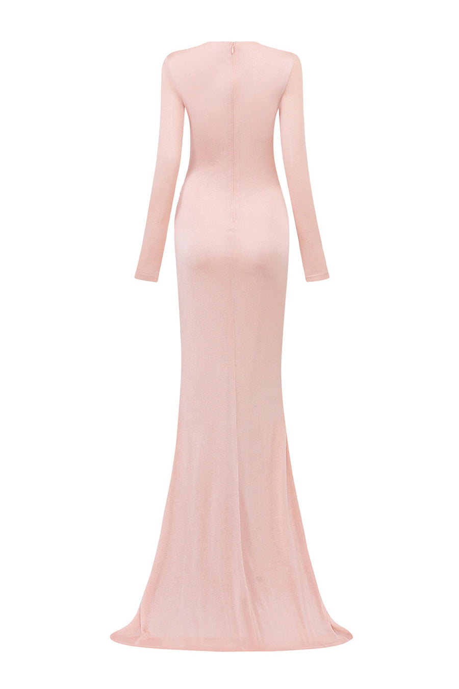Alaina Mermaid Diagonal Neck Jersey Extra Long Length Dress Gown Dress I.H.F Atelier