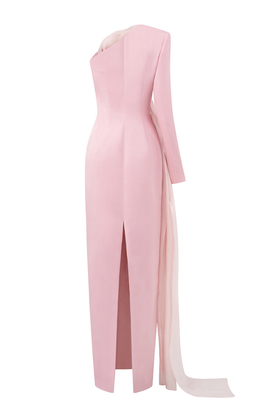 Micah Sheath Flower Applique Silk Crepe Floor Length Dress Gown Dress I.H.F Atelier
