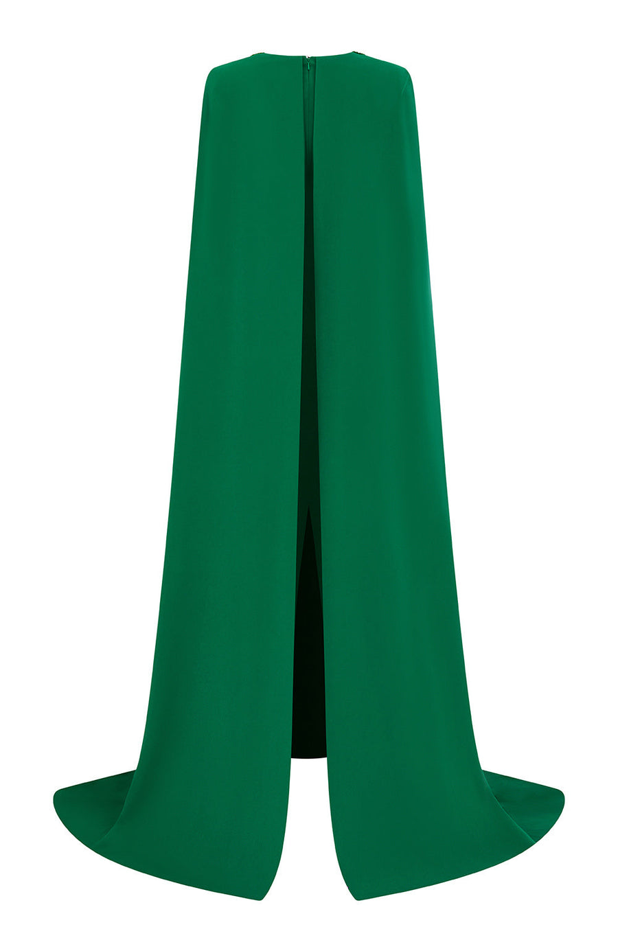Samara Sheath Cape Sleeved Crepe Floor Length Dress Gown Dress I.H.F Atelier